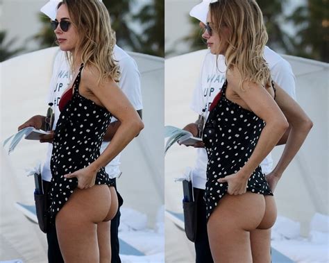 kimberley garner airs out her ass in a thong