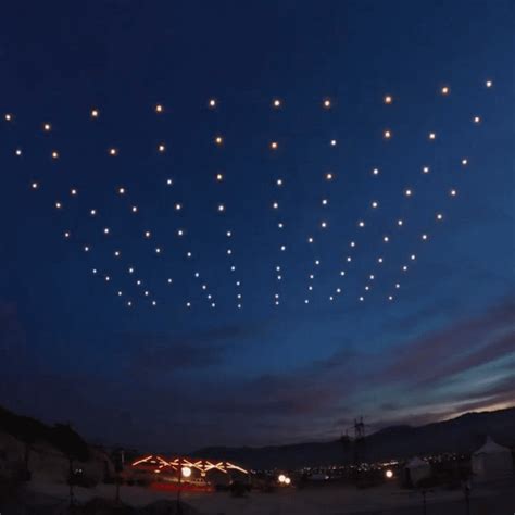 swarm light show drone dynatech innovations