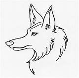 Wolf Head Line Drawing Getdrawings sketch template