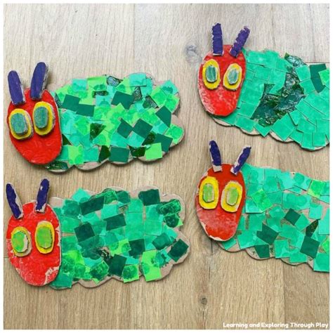 learning  exploring  play  hungry caterpillar craft