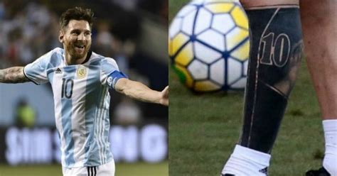 Lionel Messi Has A New Tattoo On His Leg And It S Nothing Like What We