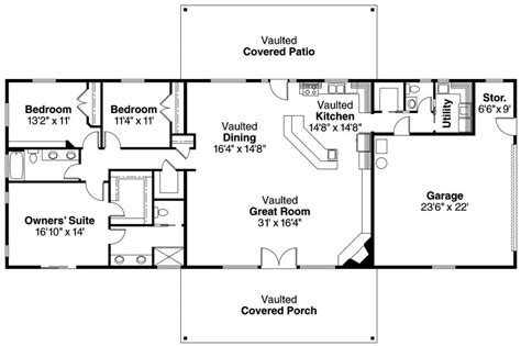 awesome open layout ranch house plans  home plans design