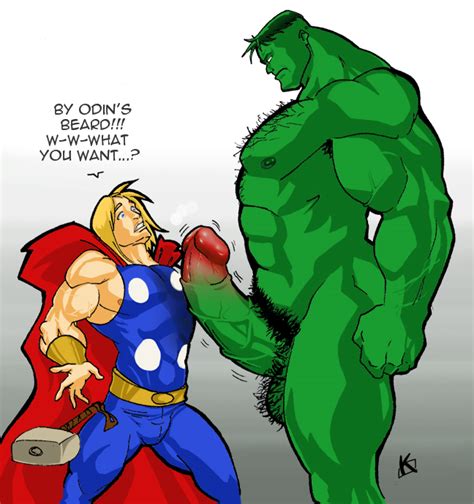 hulk lusts after thor gay superhero sex pics luscious