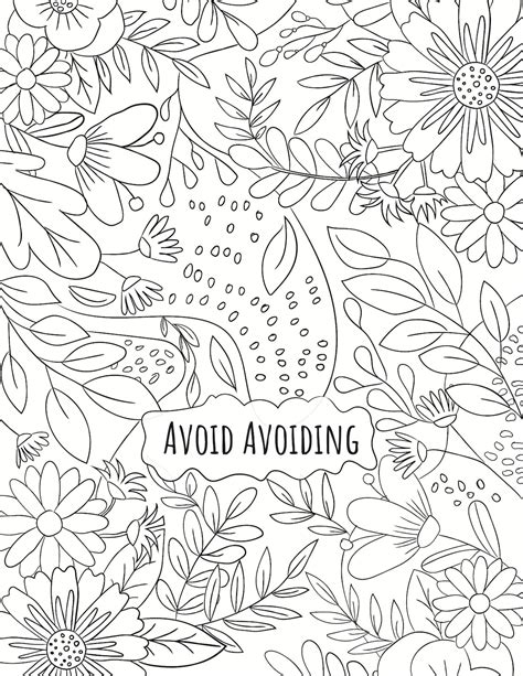 avoid avoiding dbt coloring page etsy
