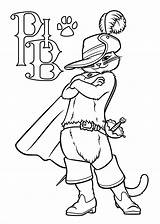Boots Coloring Pages Puss Cute Coloringbay sketch template
