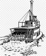 Steamboat Riverboat Paddle Steamer Ship Pngwing Favpng sketch template