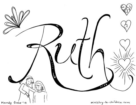 ruth coloring page  getdrawings