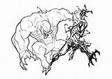 Venom Carnage Spiderman sketch template