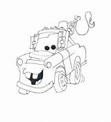 Mater Lightning Mcqueen Pages Coloring Getcolorings Color sketch template