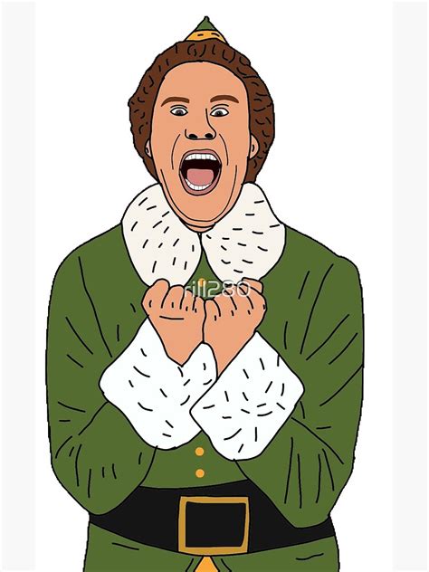 buddy  elf art print  sale  rill redbubble