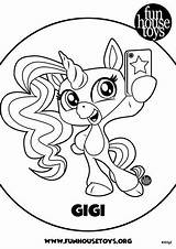 Coloring Pages Fingerlings Printable Kids Unicorn Color Fun Visit Drawings Toys House Finger sketch template