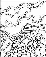 Jericho Coloring Joshua Pages Walls Battle Clipart Printable Colouring Colorear Para Library Kids Clip Testamento Antiguo Christian Popular Comments Coloringhome sketch template