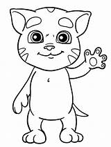 Tom Talking Coloring Printable Pages Baby Cutest Print Mini Colouring Drawing Cat Kids Outline Book Printables Description Sheets sketch template