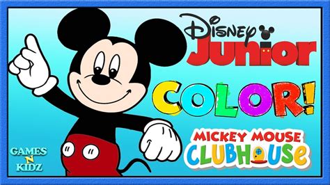 disney junior color mickey mouse clubhouse christmas coloring