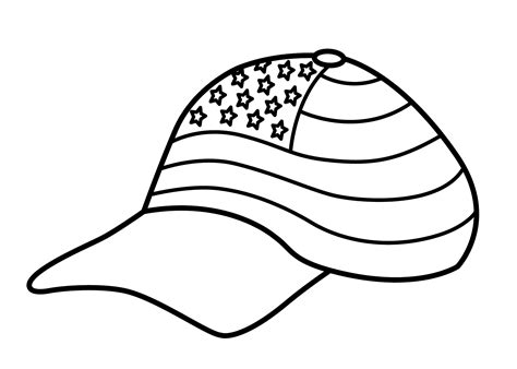 hat coloring coloring pages