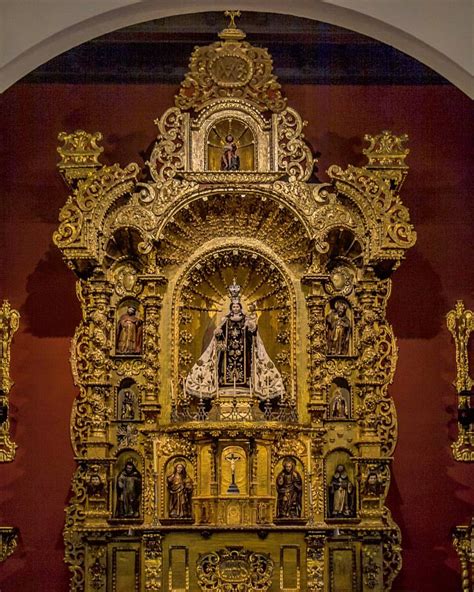 peruvian baroque architect retablo barroco de   del carmen