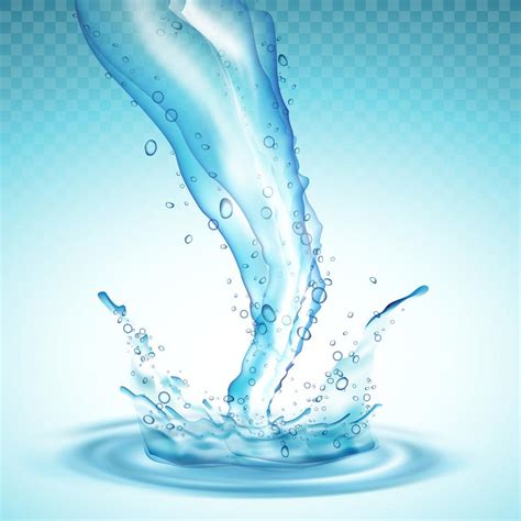 water splash with ripples vector background download