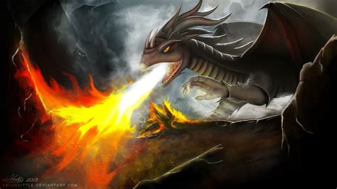 dragon fire  abluskittle  deviantart