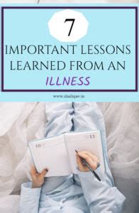 important lessons learned   illness  moving quill