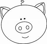 Pig Face Clipart Outline Clip Template Head Faces Cartoon Cute Cliparts Coloring Pigs Library Printable Pages Large Clipartbest Use Mycutegraphics sketch template