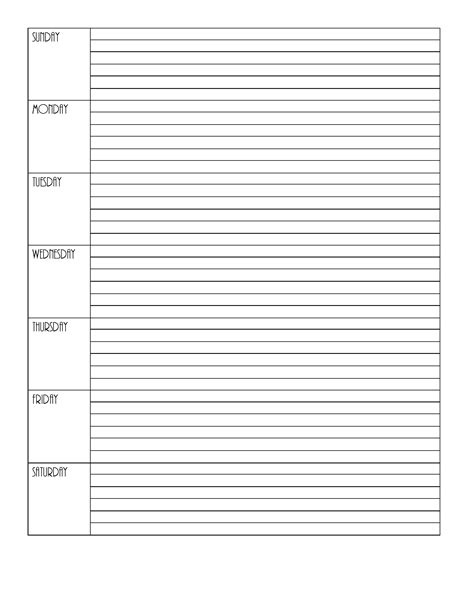 printable weekly calendars calendar printable  printable blank weekly calendar