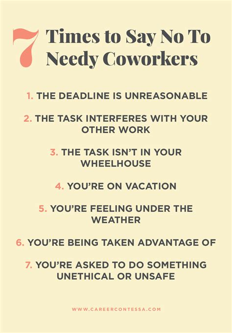 the art of saying no at work 7 workplace requests to decline career