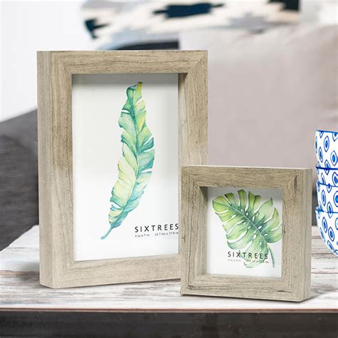 Wood Picture Frames Wall Tabletop Box Signs Sixtrees