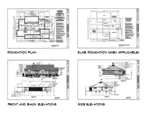 plans detailed building plan  home construction plan packages