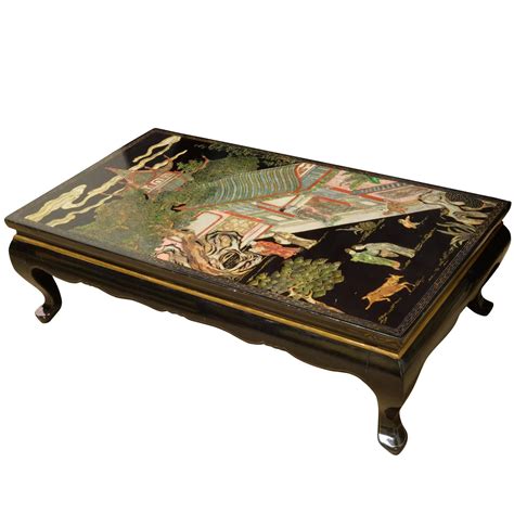 oriental black lacquer coffee table  stdibs