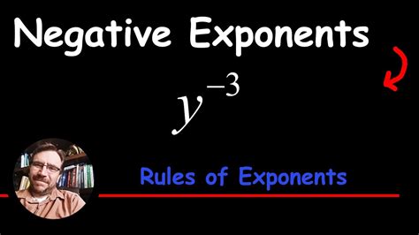 simplify  negative exponent youtube