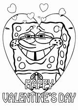 Coloring Pages Spongebob Valentines Valentine Printable Frozen Pre Print Color Patrick Christmas Printables Disney Colouring Minecraft Sheets Getcolorings Sheet Kids sketch template