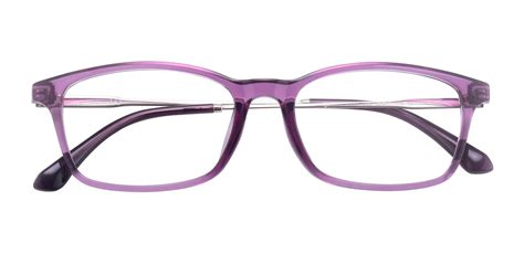 Mira Rectangle Prescription Glasses Purple Women S Eyeglasses