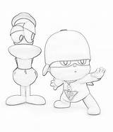 Coloring Pocoyo Pages sketch template