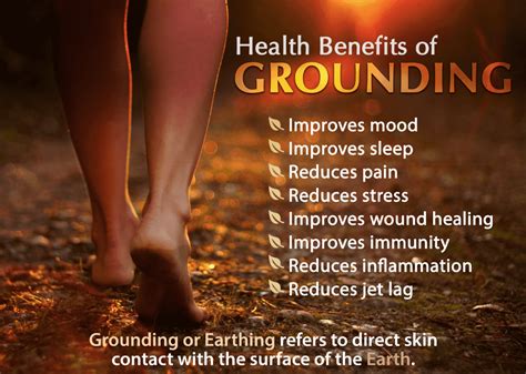 exploring  health benefits  grounding  practice  connecting   earths surface