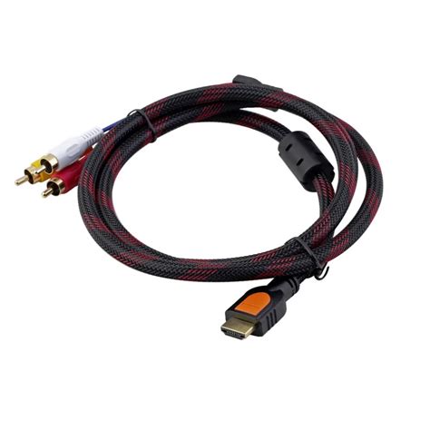 ft hdmi male  rca video audio av cable adapter  ps ps  xbox  wiihot sale