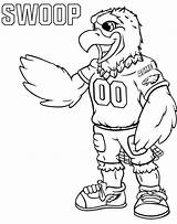 Eagles Seahawks Swoop Seattle Mascot Getcolorings sketch template