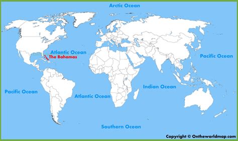 bahamas location   world map