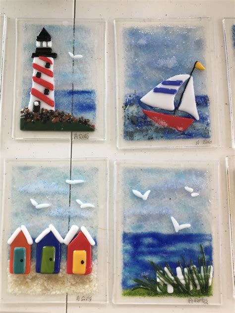 Work By Annie Dotzauer Here Are Four Panels For My Beach Life Lantern