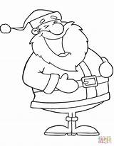 Santa Coloring Claus Laughing Pages Categories sketch template