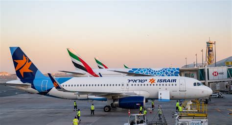 israir   israeli airline  land commercial flight  dubai