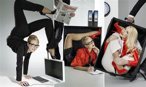 female contortionist brings new meaning to the term flexible working in incredible calendar