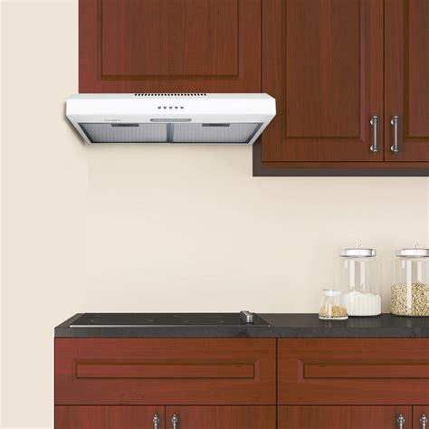 convertible  cabinet range hood  white stainless steel ancona home