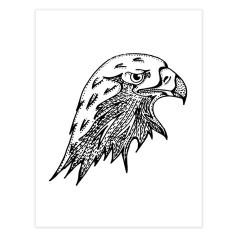 kanoadesign eagle mandala home fine art print