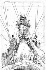 Nightwing Brett Robin Booth Damian sketch template