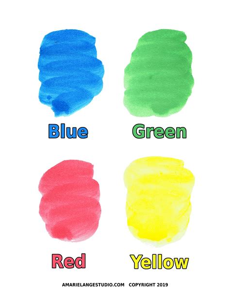 preschool color charts ideas    printable amarie lange