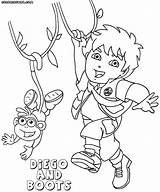 Diego Drawing Dora Coloring Getdrawings Pages sketch template