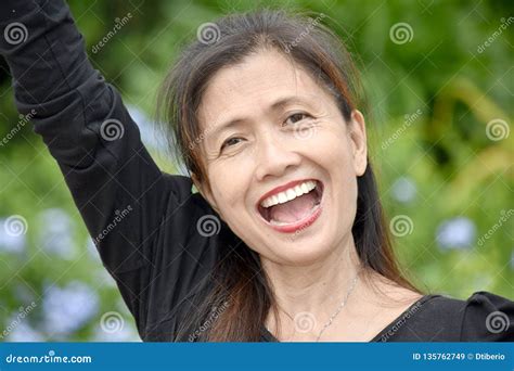 Filipina Female Senior Smiling Stock Image Image Of Mature Smile