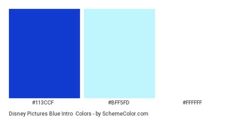disney pictures blue intro color scheme blue schemecolorcom