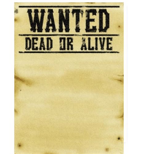 wanted poster printable template customize  print
