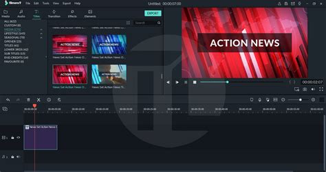 premium news set effect pack  filmora